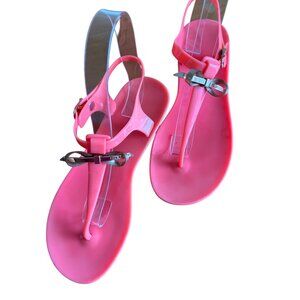 Ted Baker Womens Verona Rubber Bow Detail Pink Sandals